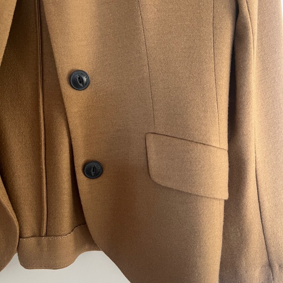 Rag & Bone Tan Blazer with Button Detail, slade wool - Picture 5 of 9